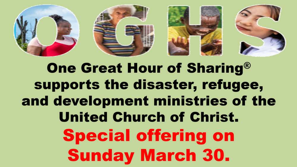 One Great Hour of Sharing 3-30-2025